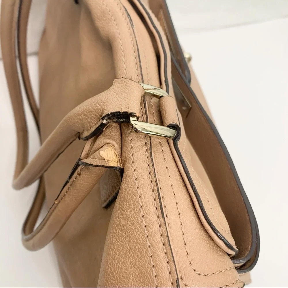 GUESS Faux Leather Kelly double handle Handbag - Picture 6 of 16